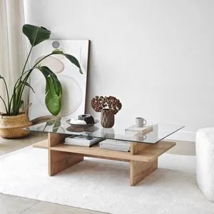 Hanah Home klub sto Saga Rectangle, 105 cm, Sapphire / providni