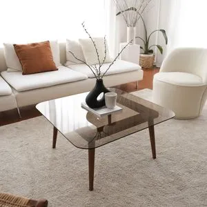 Hanah Home klub sto Smart, 80 cm, bronzani