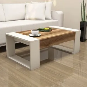 Hanah Home klub sto Venüs, 102 cm, orah / krem