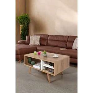 Hanah Home klub sto Venüs 2035, 90 cm, hrast Sapphire / beli