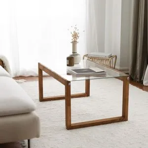 Hanah Home klub sto Via, 85 cm, Wooden