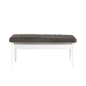 Hanah Home klupa Vina Bench, 110 cm, antracit / bela