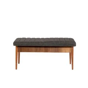 Hanah Home klupa Vina Bench, 110 cm, antracit / orah