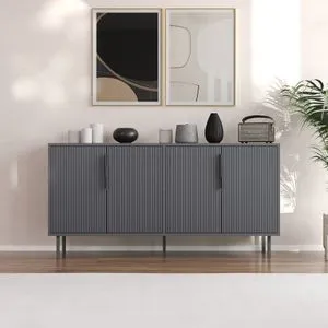 Hanah Home konzola Clara, 150 cm, antracit