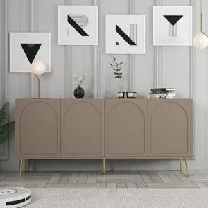 Hanah Home konzola Lyon 80, 180 cm, Atlas / zlatna