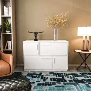 Hanah Home konzola Mares, 120 cm, bela