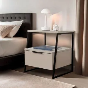 Hanah Home noćni ormarić Pal, 45 cm, peščar