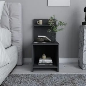 Hanah Home noćni ormarić Ullman, 35,6 cm, antracit
