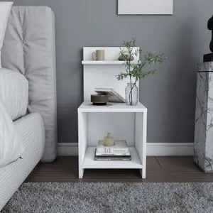 Hanah Home noćni ormarić Ullman, 35,6 cm, beli