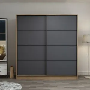 Hanah Home ormar Kale 3171, 180 cm, dore / antracit