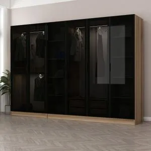 Hanah Home ormar Kale 7650, 270 cm, dimljeni