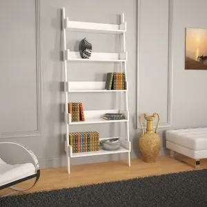 Hanah Home polica za knjige Only, 80 cm, bela