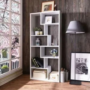 Hanah Home polica za knjige Serra, 90 cm, bela