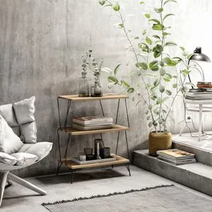 Hanah Home pomoćni sto Lazandos, 48 cm, bor