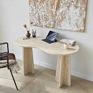 Hanah Home radni sto Infini, 120 cm, travertin