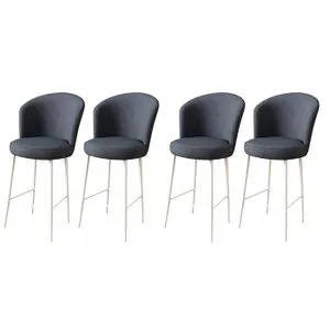 Hanah Home set barskih stolica Alte 4 kom, antracit / bele