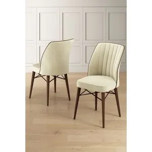 Hanah Home set trpezarijskih stolica Nuna 6 kom, krem / braon