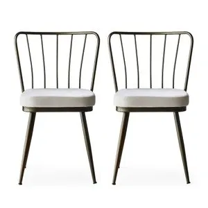 Hanah Home set trpezarijskih stolica Yıldız 985 V2 2 kom, Mink