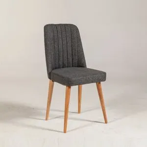 Hanah Home stolica Vina Sandalye Anthracite, Atlantic, 47 cm, atlantski bor / antracit