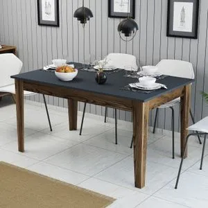 Hanah Home trpezarijski sto Milan 513, 145 cm, orah / antracit