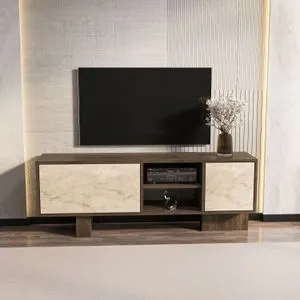 Hanah Home TV komoda Monaco, 150 cm, orah / travertin