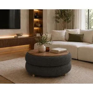 Hanah Home Venüs klub sto Ø 70 cm, antracit