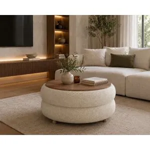 Hanah Home Venüs klub sto Ø 70 cm, bež