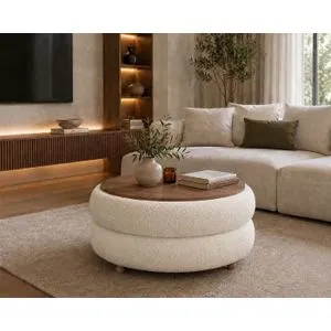 Hanah Home Venüs klub sto Ø 70 cm, bela