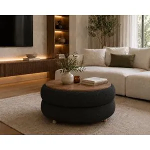 Hanah Home Venüs klub sto Ø 70 cm, crna