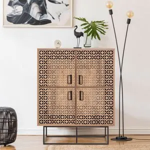 Hanah Home višenamenski ormarić Quantum Solo, 93 cm, Fade Atlantic