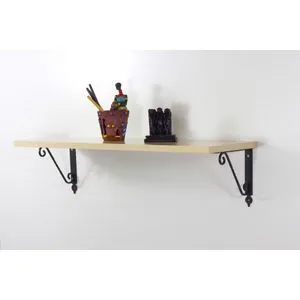 Hanah Home zidna polica Senfoni Ferforje, 72 cm, Birch