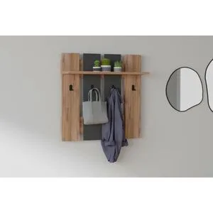Hanah Home zidna vešalica Mita, 70 cm, orah / antracit