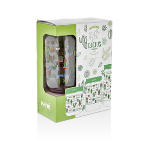 Hane tegle sa poklopcem decor cactus set 3/1