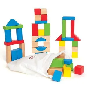 Hape drvene kocke za slaganje 50 komada