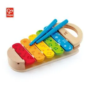 Hape drveni ksilofon u bojama duge za bebe