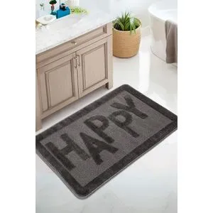 Happy - Anthracite Anthracite Bathmat