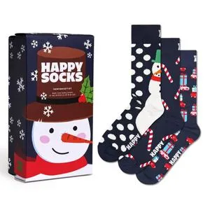 Happy Socks čarape 3-pack Holiday navy gift set