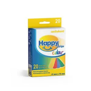 Happy strips flaster colour, 20kom