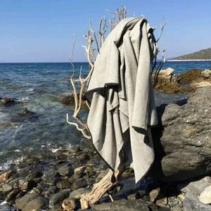 Harmony - Black Grey Fouta (Beach Towel)