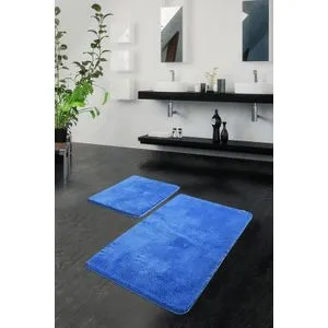Havai - Blue Blue Acrylic Bathmat Set (2 Pieces)