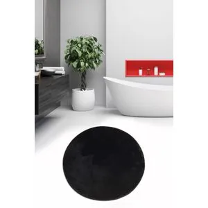 Havai - Crni Akrilni Kupatilski Tepih