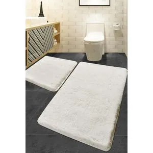 Havai - Ecru Ecru Acrylic Bathmat Set (2 Pieces)