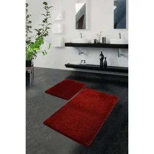 Havai - Red Red Acrylic Bathmat Set (2 Pieces)