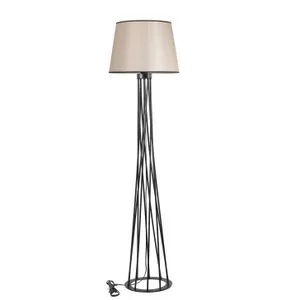 Havin Lambader Siyah Ayak Pramit Açık Hasır Abajurlu Beige
Black Floor Lamp