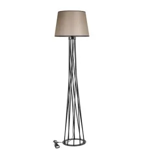 Havin Lambader Siyah Ayak Pramit Koyu Hasır Abajurlu Beige
Black Floor Lamp
