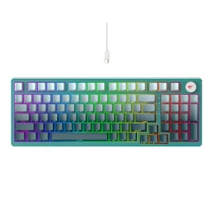 Havit KB899L tastatura belo-zelena
