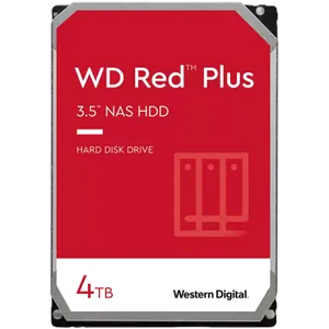 HDD NAS WD Red Plus (3.5'', 4TB, 256MB, 5400 RPM, SATA 6 Gb/s)