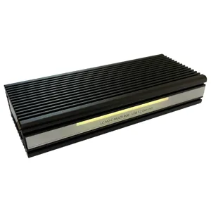 HDD SSD Rack LC Power LC-M2-C-MULTI-RGB NVME Enclosure for M.2 SSD USB3.2 Gen.2x1 Type C Black Wi...