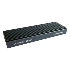 HDD SSD Rack LC Power LC-M2-C-NVME-3 Enclosure for NVMe M.2 SSD USB-C (USB3.2 Gen.2x1) Usb Type-C...