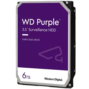 HDD Video Surveillance WD Purple 6TB CMR, 3.5'', 256MB, SATA 6Gbps, TBW: 180